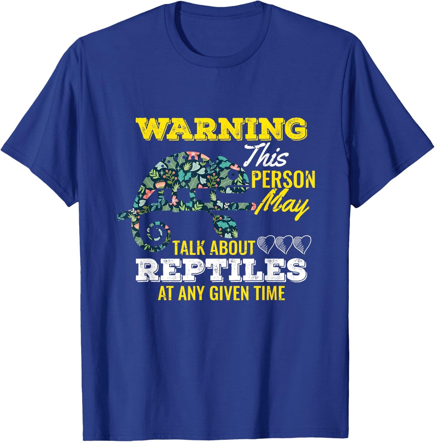 UAB KIDKIS Funny Reptile Lover - -Adults/Kids, Black, Short Sleeve, Small T-Shirt - T-Shirt | Royal