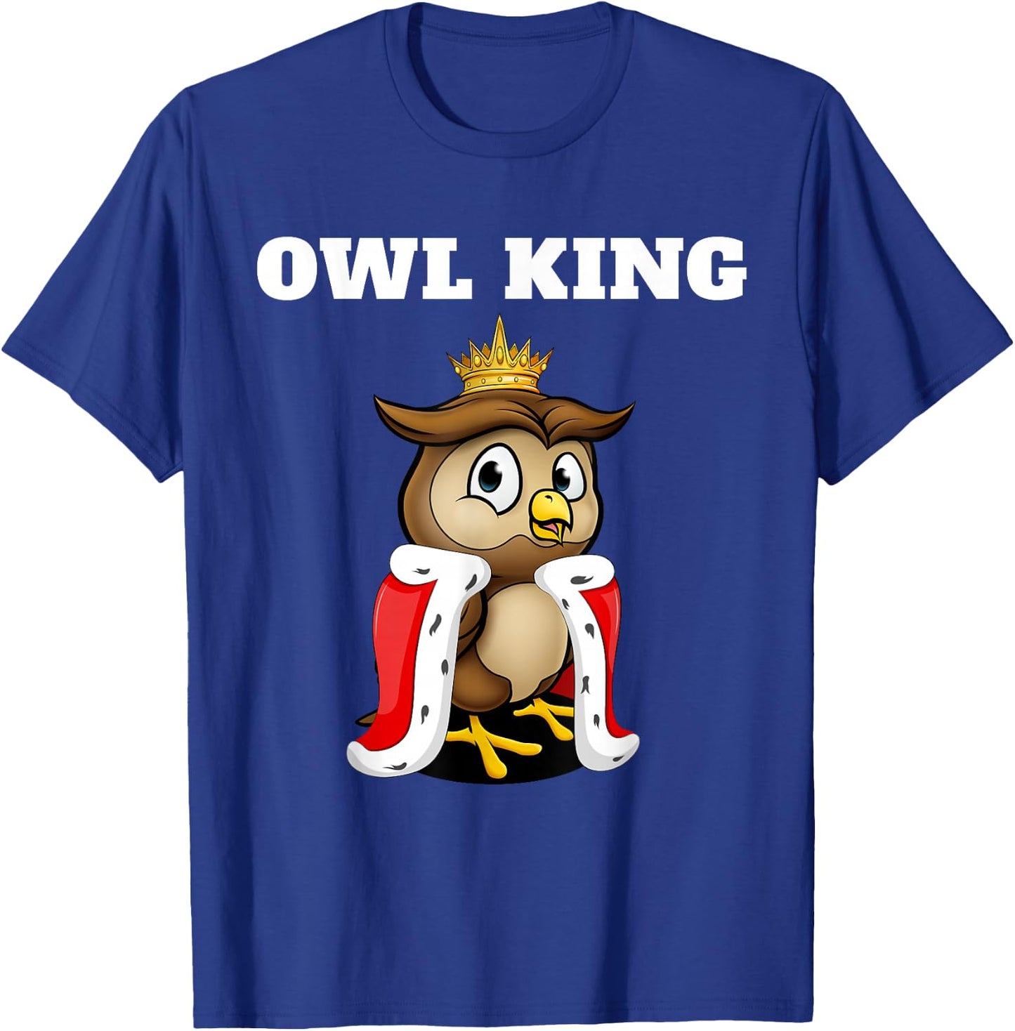Owl King | Boys Owl | Owl T-Shirt - T-Shirt | Royal