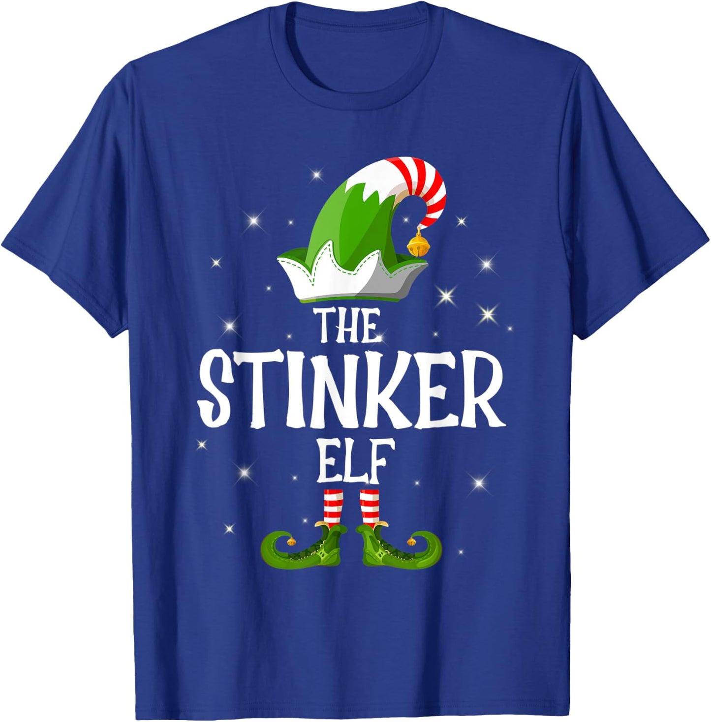 The Stinker Elf Family Matching Group Christmas T-Shirt - T-Shirt | Royal