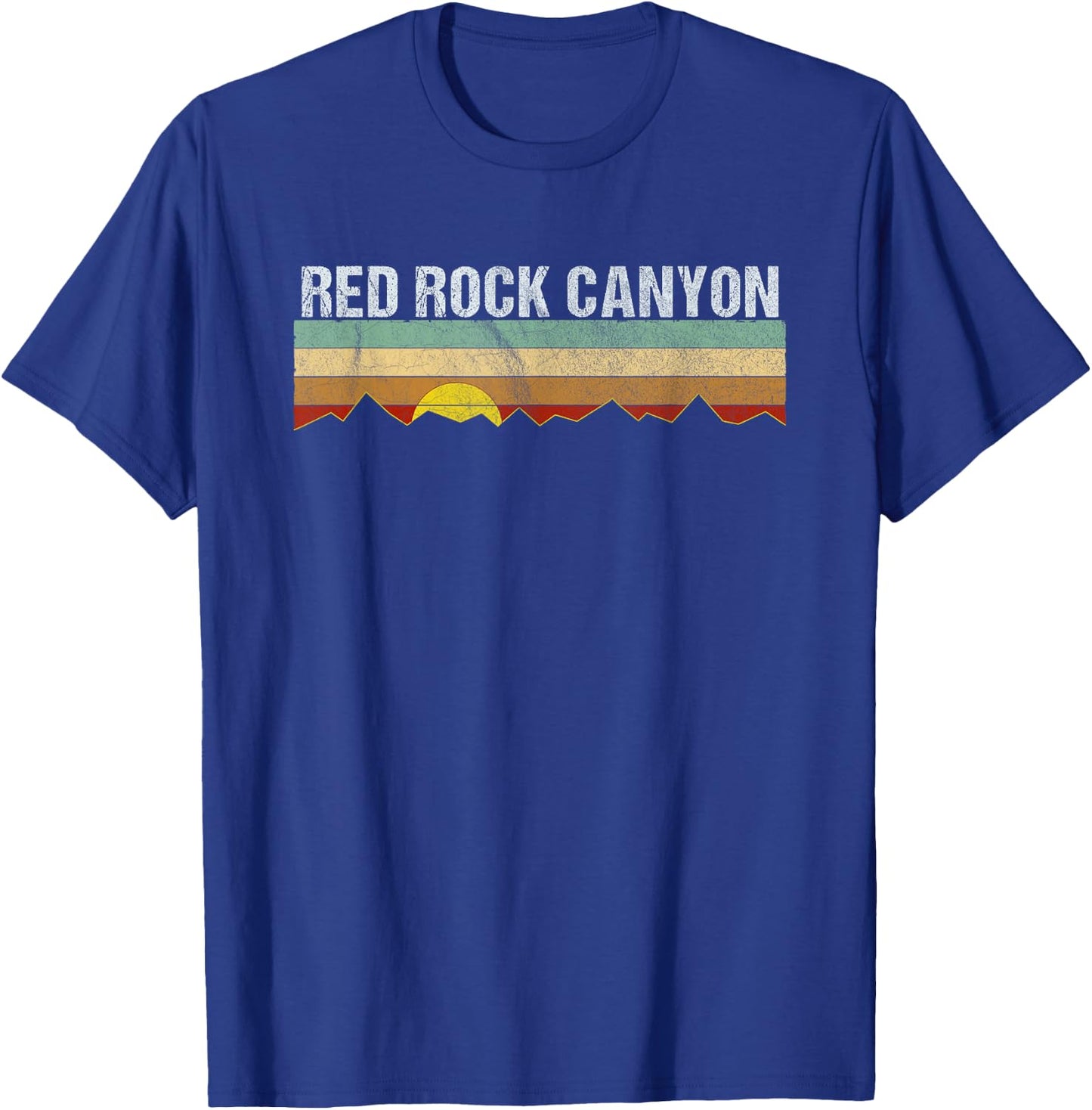 Vintage Red Rock Canyon Nevada Retro T-Shirt - T-Shirt | Royal