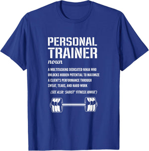 Funny Personal Trainer Definition Fitness Coach T-Shirt - T-Shirt | Royal