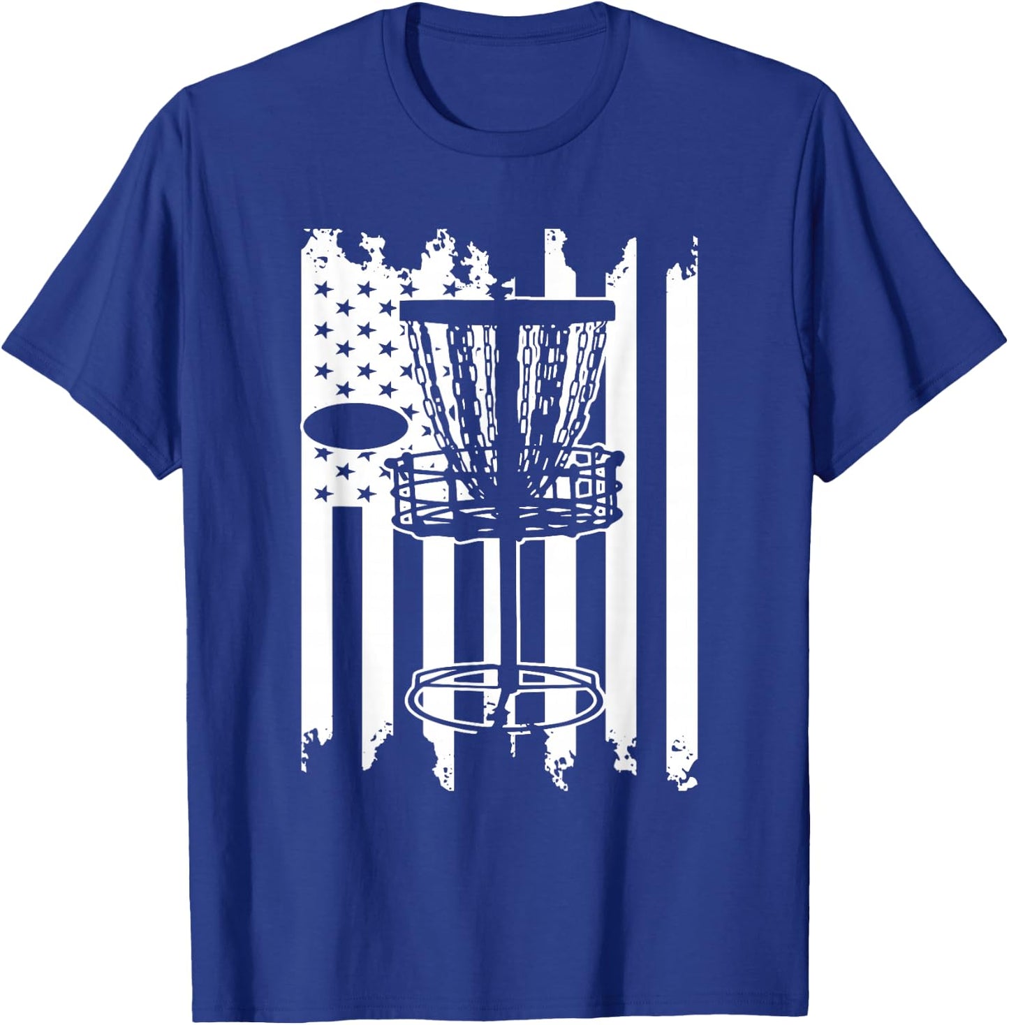 Disc Golf USA Flag T-Shirt - T-Shirt | Royal