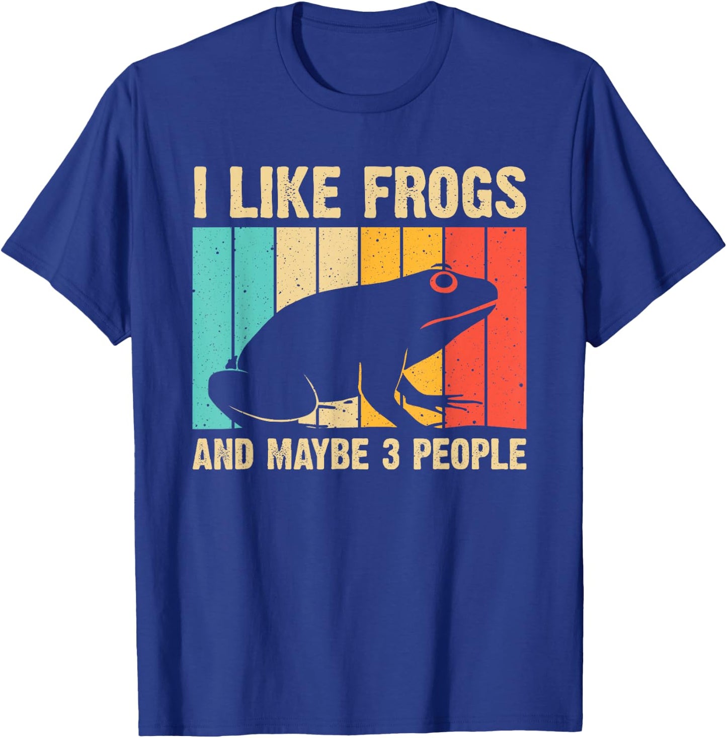 Cute Frog Design For Toad Lover Men Women Amphibian Animals T-Shirt - T-Shirt | Royal