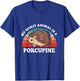 Retro Vintage My Spirit Animal Is A Porcupine T-Shirt - T-Shirt | Royal