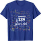 Square Root Of 289 - 17th Birthday 17 Year Old Math Bday T-Shirt - T-Shirt | Royal