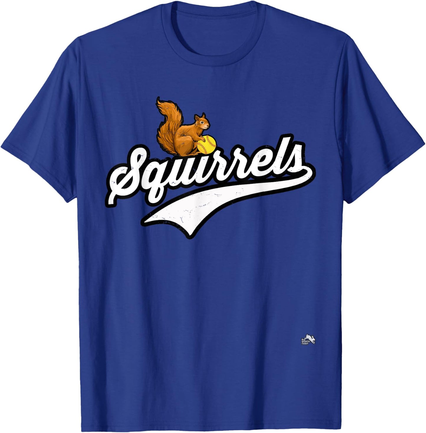 Squirrel Softball Team T-Shirt - T-Shirt | Royal