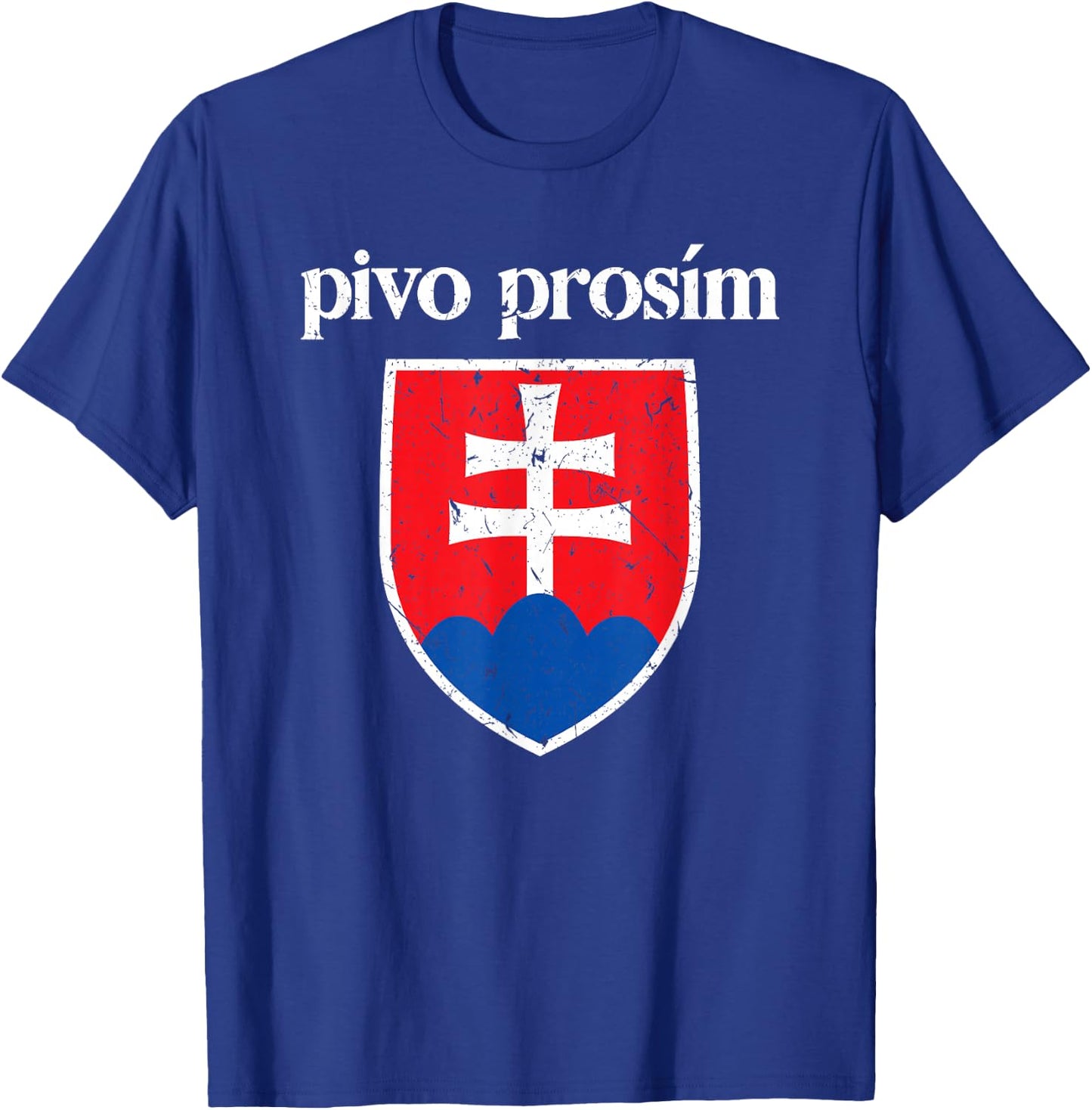 Beer Please Slovak Slovakia Flag Pride Pivo, Prosím T-Shirt - T-Shirt | Royal