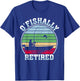 Fisherman Retirement Party Retired Fisher Lure Fishing T-Shirt - T-Shirt | Royal