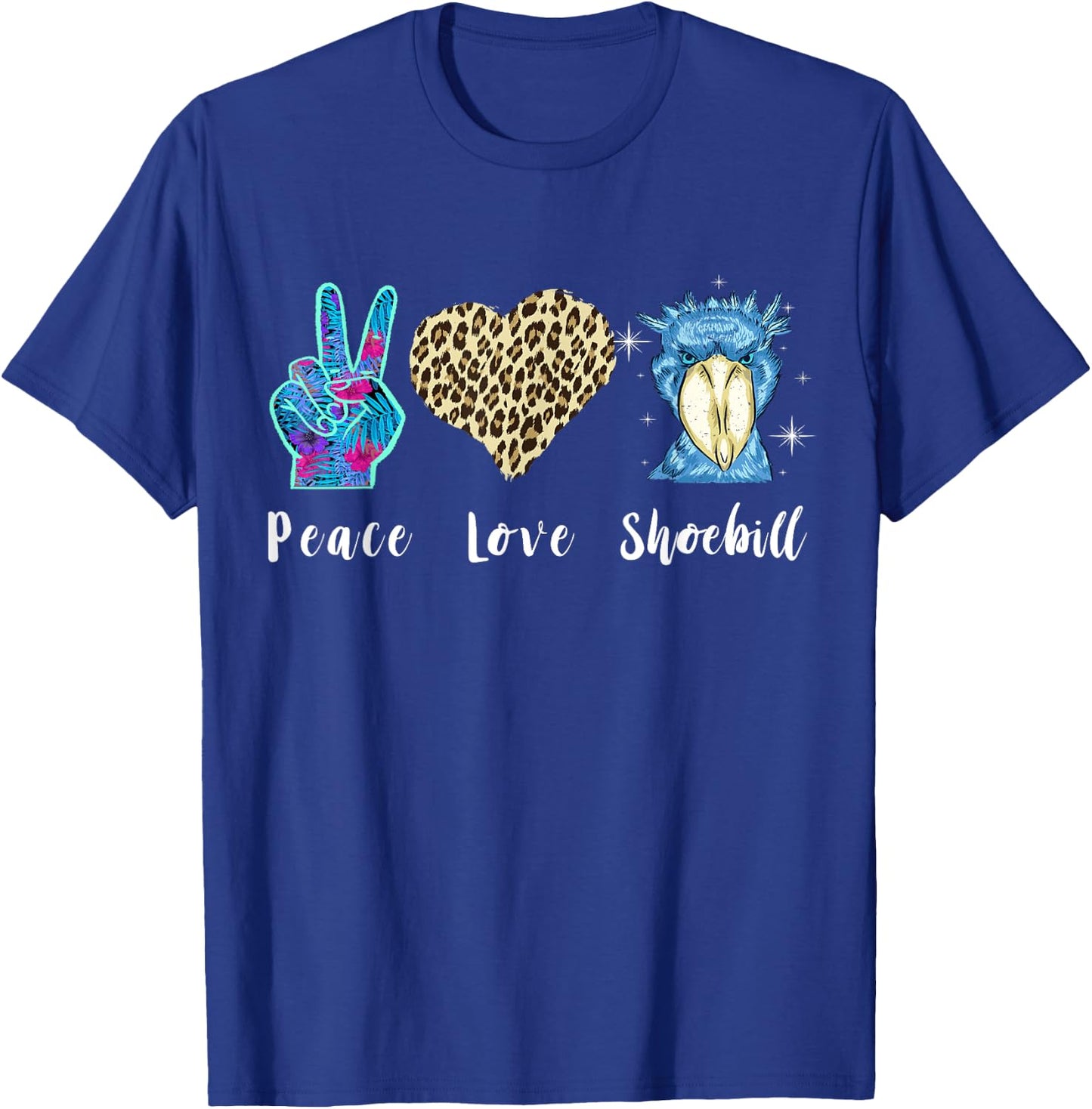 Shoebill Love Peace African Bird Shoebill Bird African Stork T-Shirt - T-Shirt | Royal