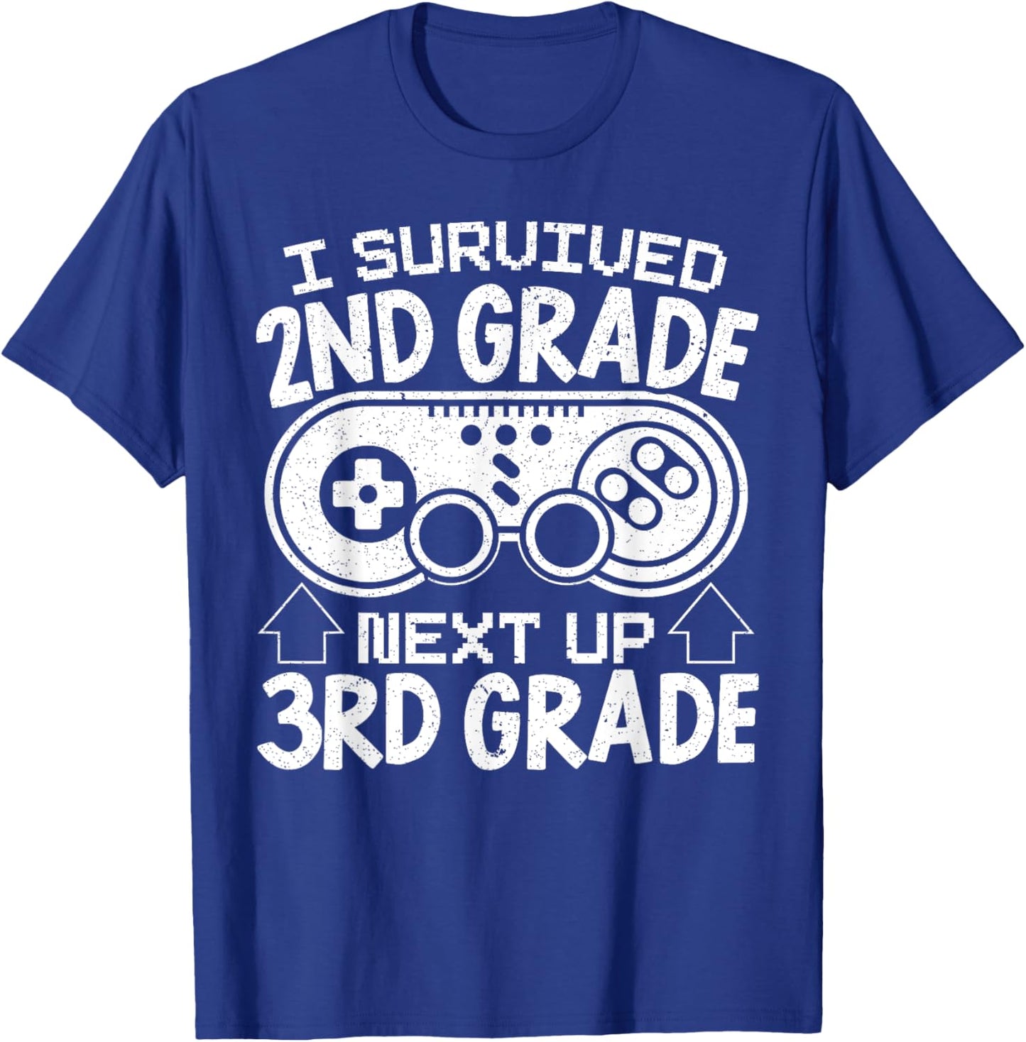 I Survived 2nd Grade Next Up 3rd Grade Back To School T-Shirt - T-Shirt | Royal
