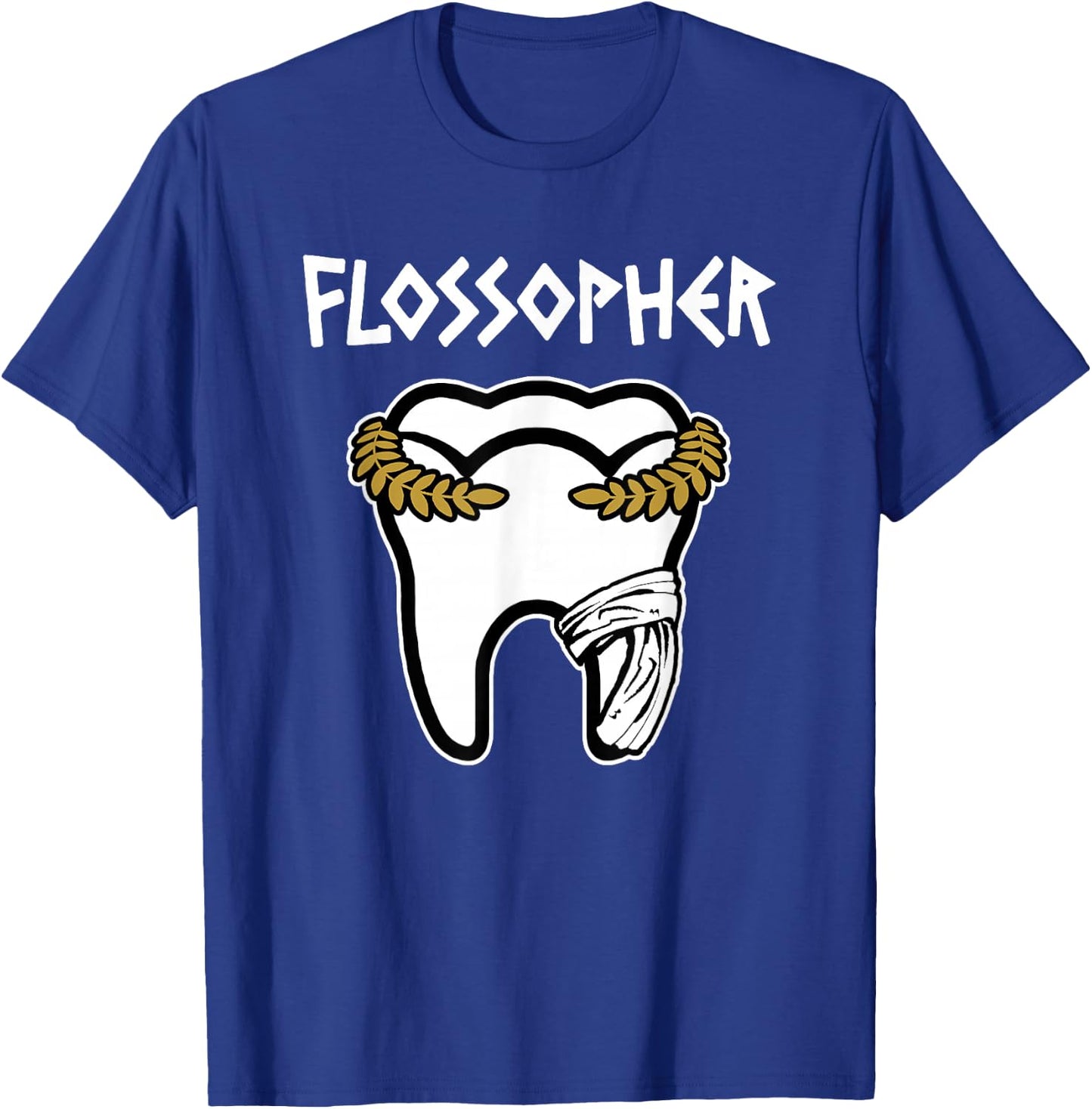 Funny Dentist Dental Assistent Pun - Flossopher T-Shirt - T-Shirt | Royal