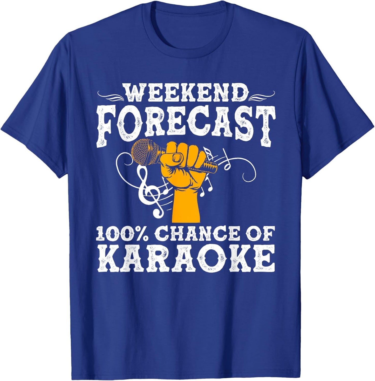 Cool Karaoke Art Men Women Karaoke Box Microphone Singing T-Shirt - T-Shirt | Royal