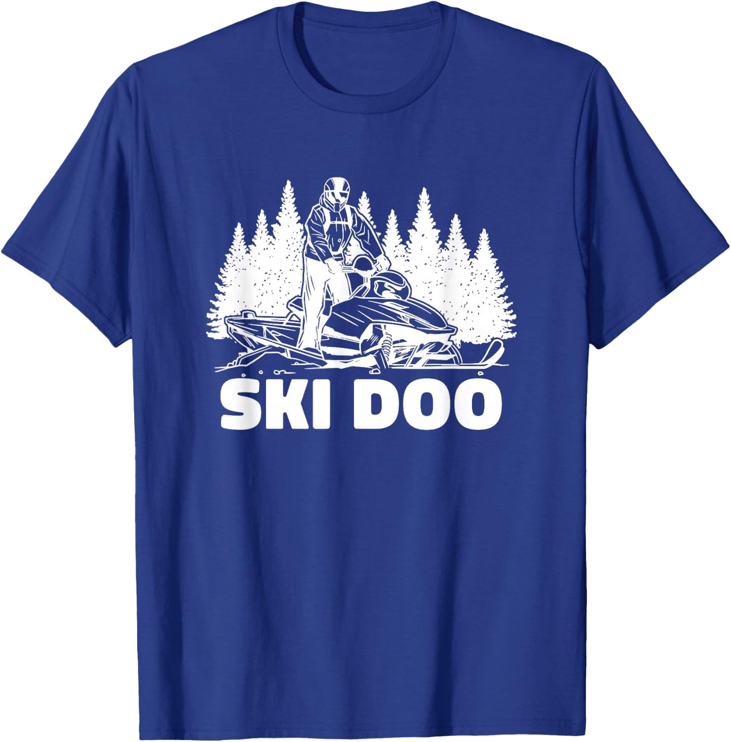 Snowmobiling Snow Machine Snowmobile - Ski Doo T-Shirt - T-Shirt | Royal