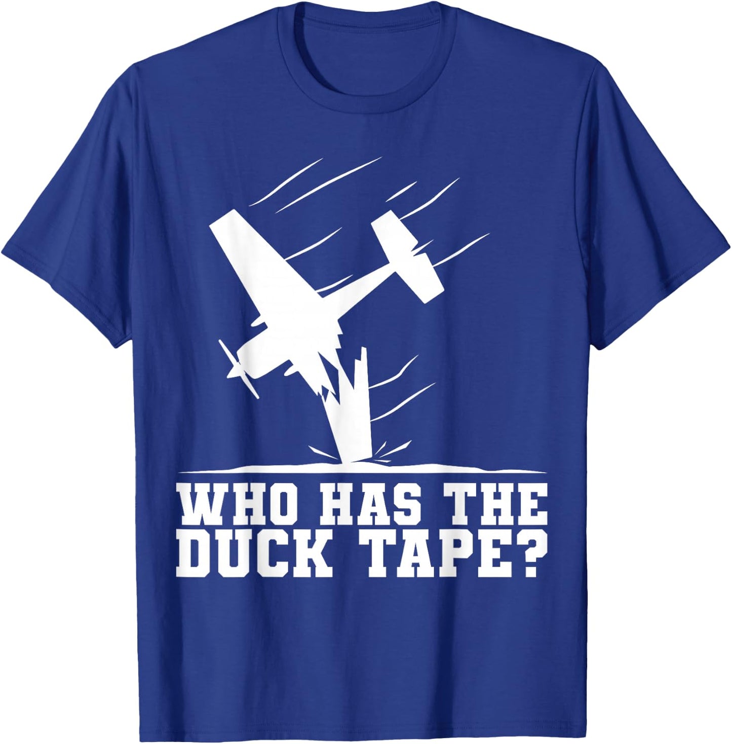 RC Airplane Crashed ElectronicIdea Battery Plane Aerodynamic T-Shirt - T-Shirt | Royal