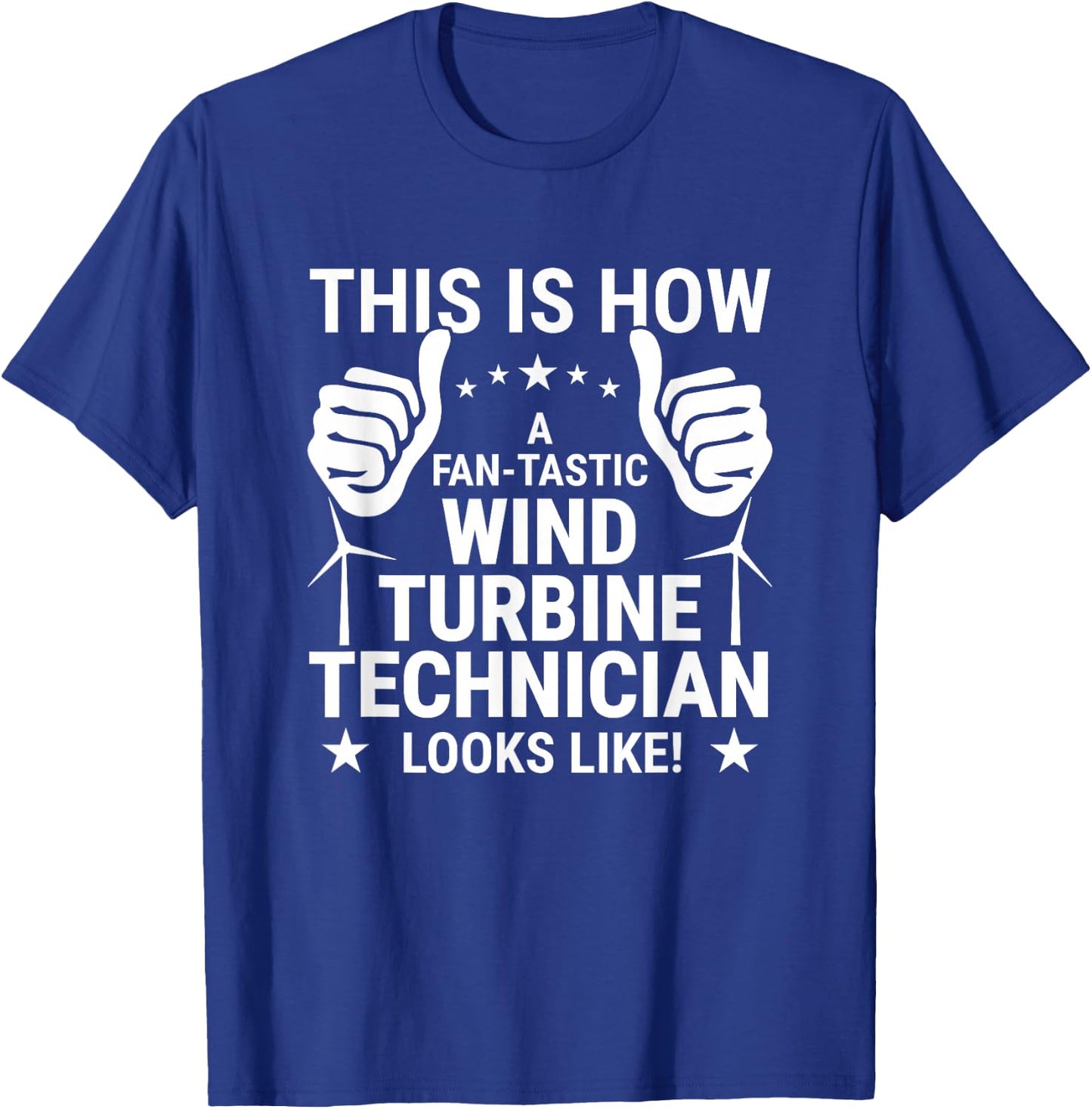 Wind Turbine Technician Wind Mill Mechanic Funny Windmill T-Shirt - T-Shirt | Royal