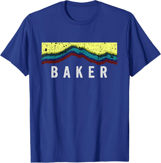 Mount Baker Stylistic Profile T-Shirt - T-Shirt | Royal