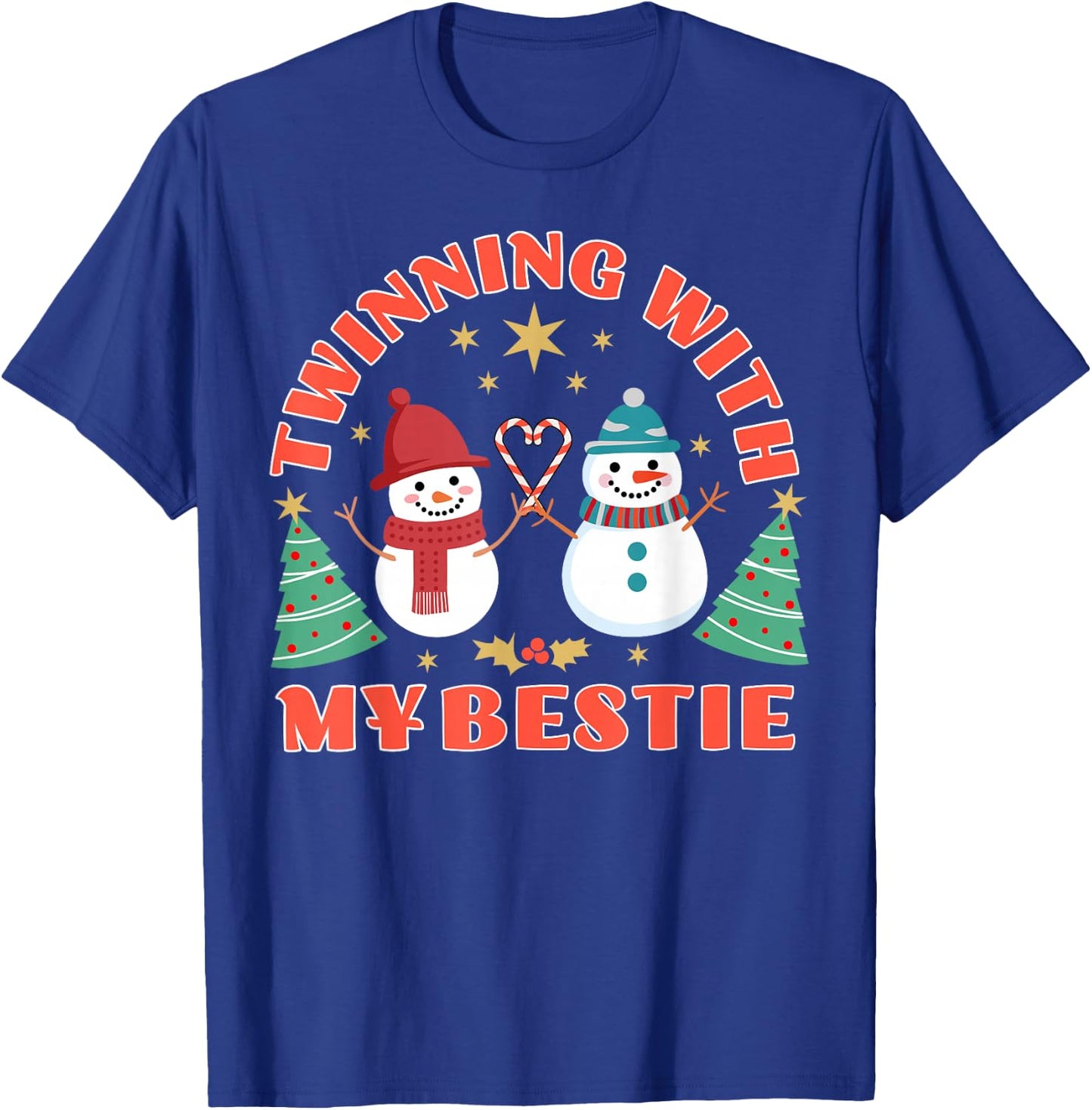 Spirit Week Christmas Twinning With My Bestie Twin Day Girls T-Shirt - T-Shirt | Royal