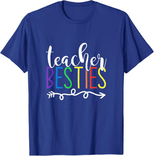 Teacher Besties Teacher T-Shirt - T-Shirt | Royal