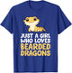 Just a Girl Who Loves Bearded Dragons T-Shirt - T-Shirt | Royal