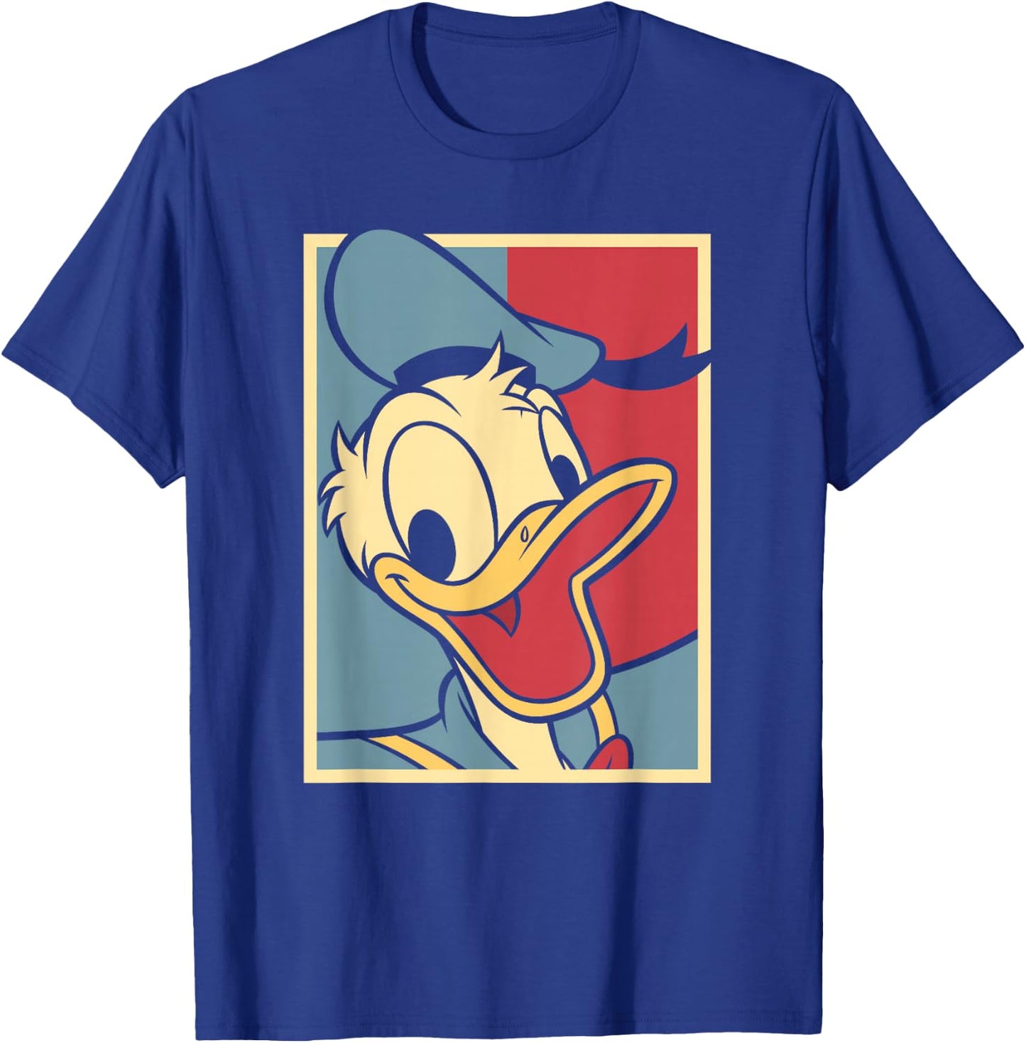 Disney Mickey Classic Donald Duck Big Face 4th of July T-Shirt - T-Shirt | Royal