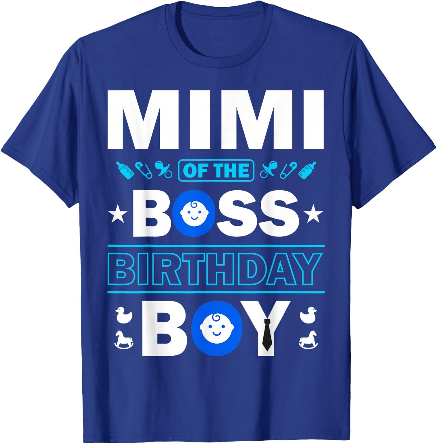 Mimi of the Birthday Boy Like a Boss Kids Family Love B-Day T-Shirt - T-Shirt | Royal
