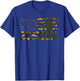 Camo USA Flag Baseball - American Flag Baseball T-Shirt - T-Shirt | Royal