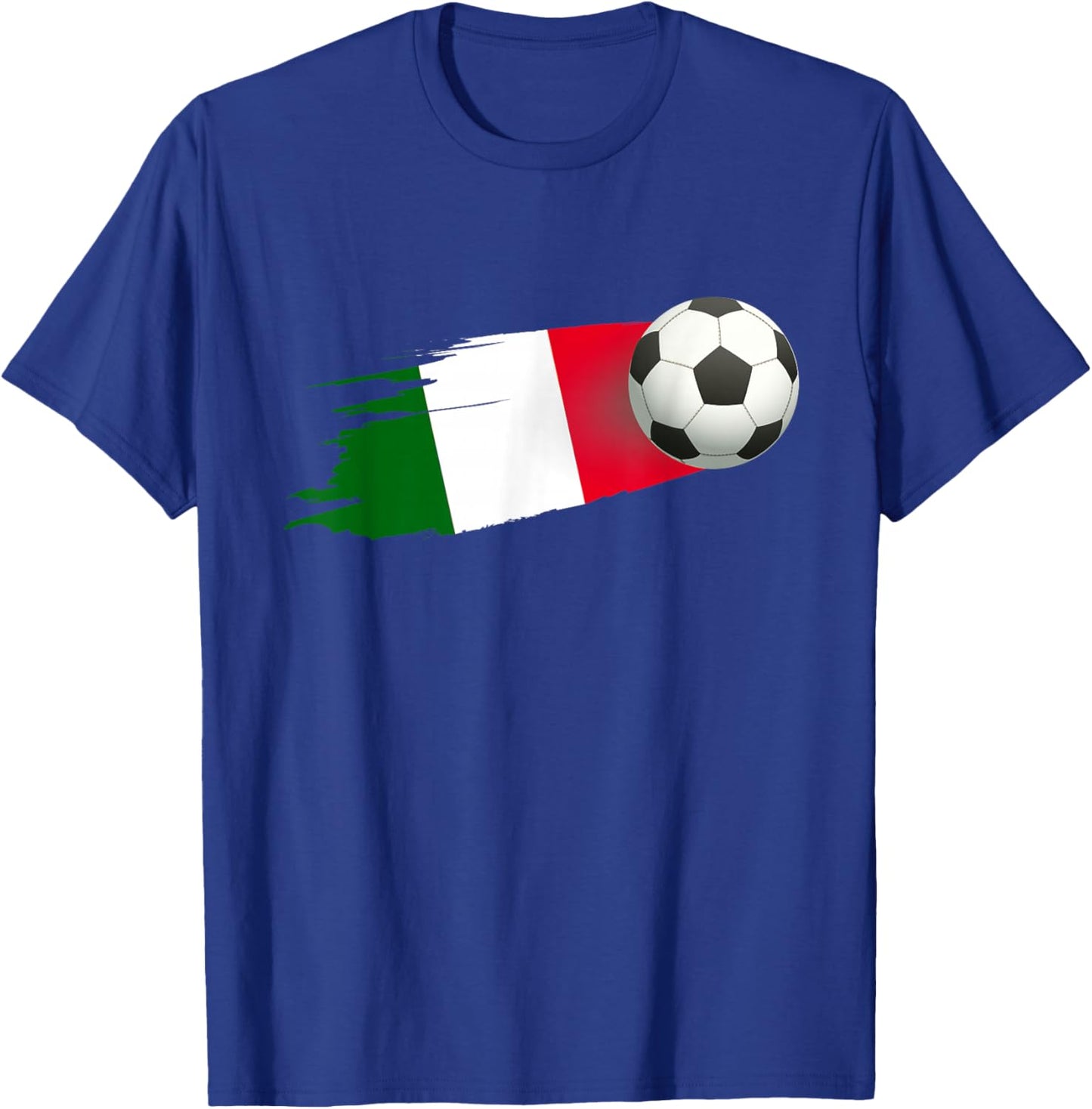 Italy Football Ball Italy Flag Jersey - Italian Football Fan T-Shirt - T-Shirt | Royal