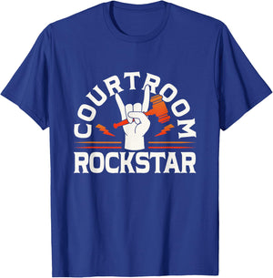 Courtroom Rockstar Attorney Law Graduation Advocate Lawyer T-Shirt - T-Shirt | Royal