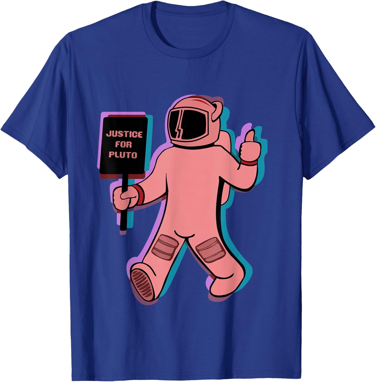 Funny Retro Space, Science Gift, Justice for Pluto T-Shirt - T-Shirt | Royal