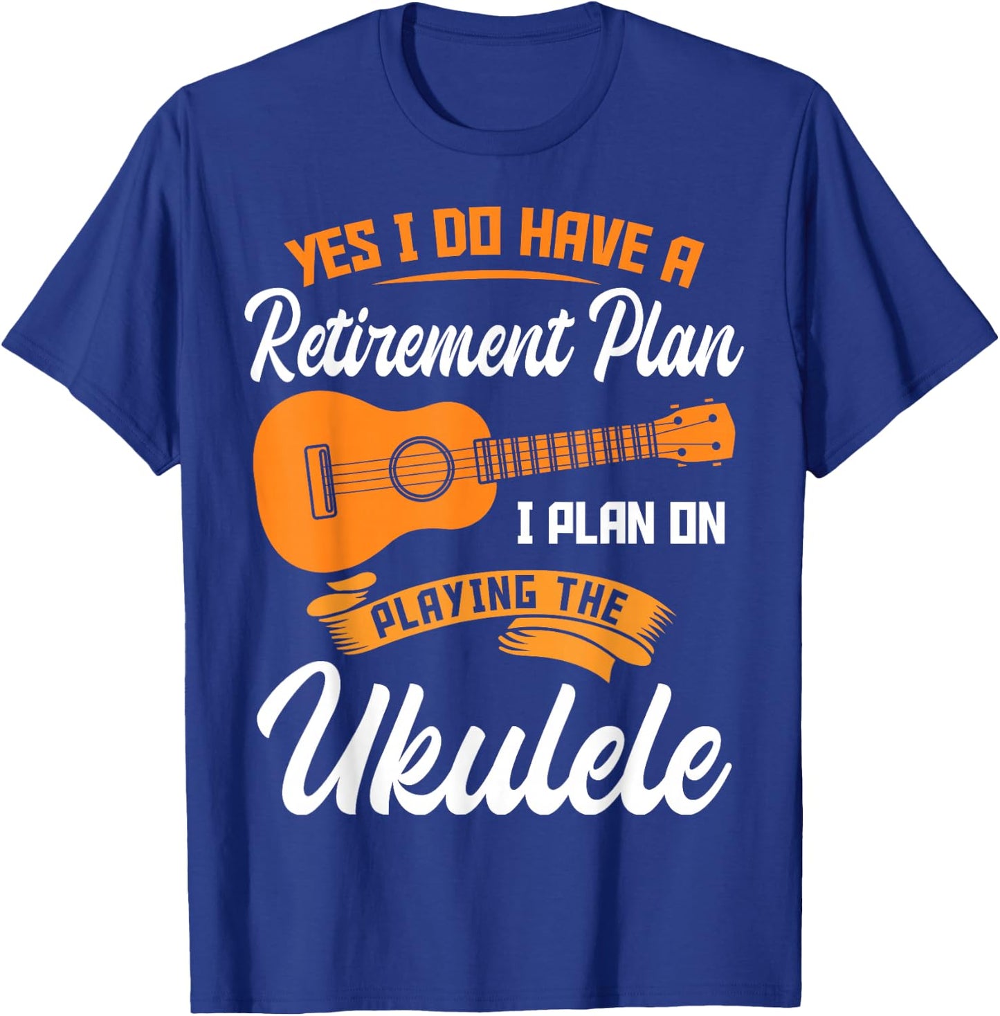 Funny Retirement Ukulele Player Guitar T-Shirt - T-Shirt | Royal