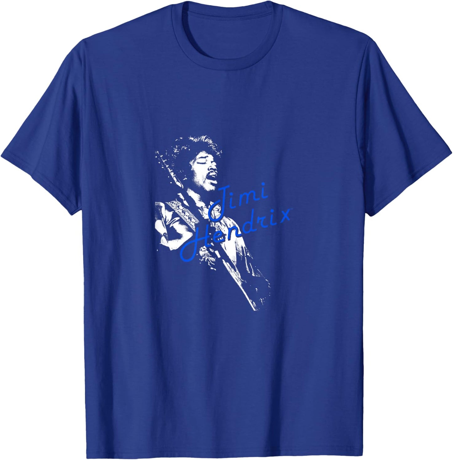 Jimi Hendrix White Silhouette T-Shirt - T-Shirt | Royal