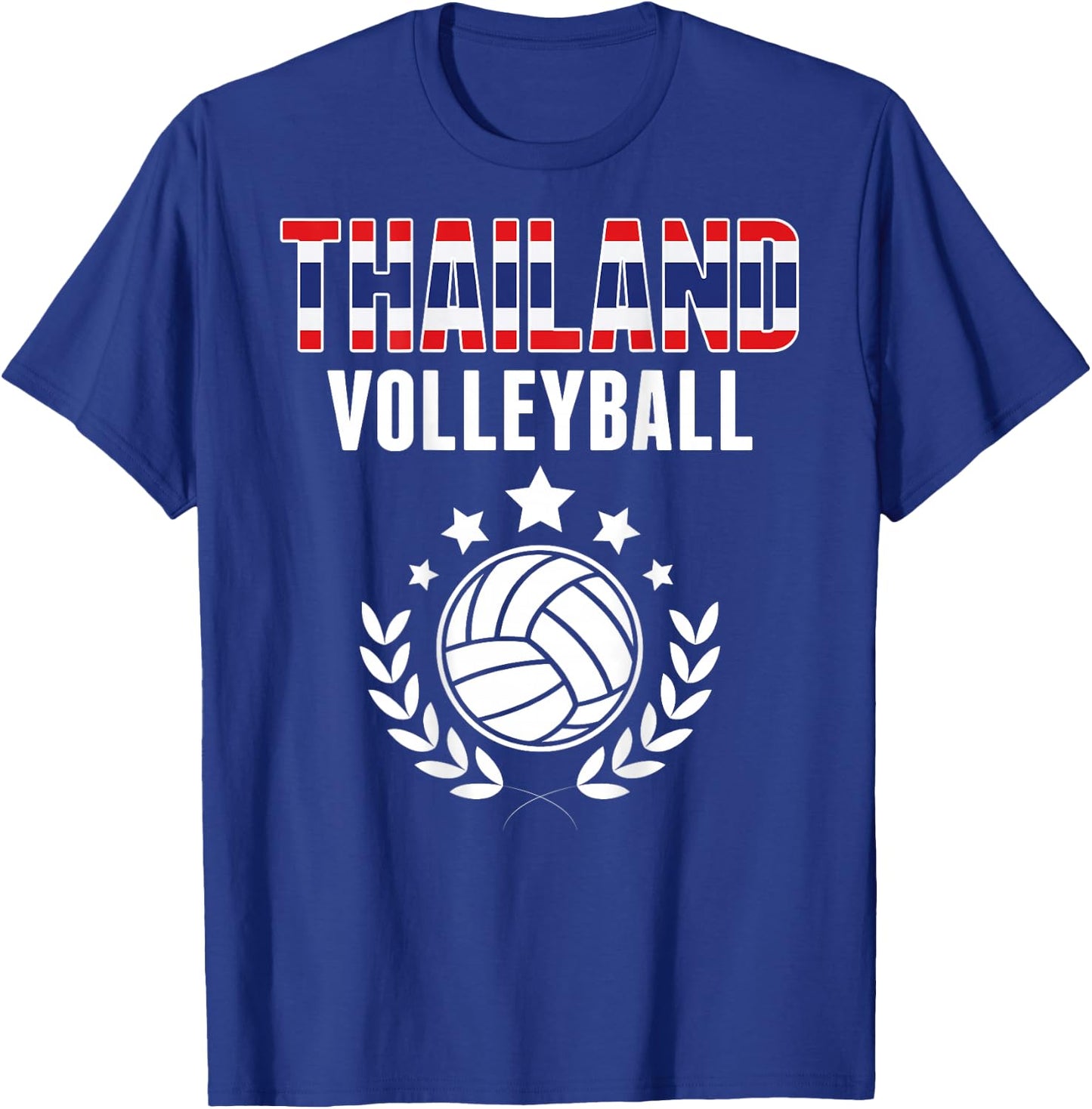 Thailand Volleyball Lovers Jersey - Thai Flag Summer Sports T-Shirt - T-Shirt | Royal