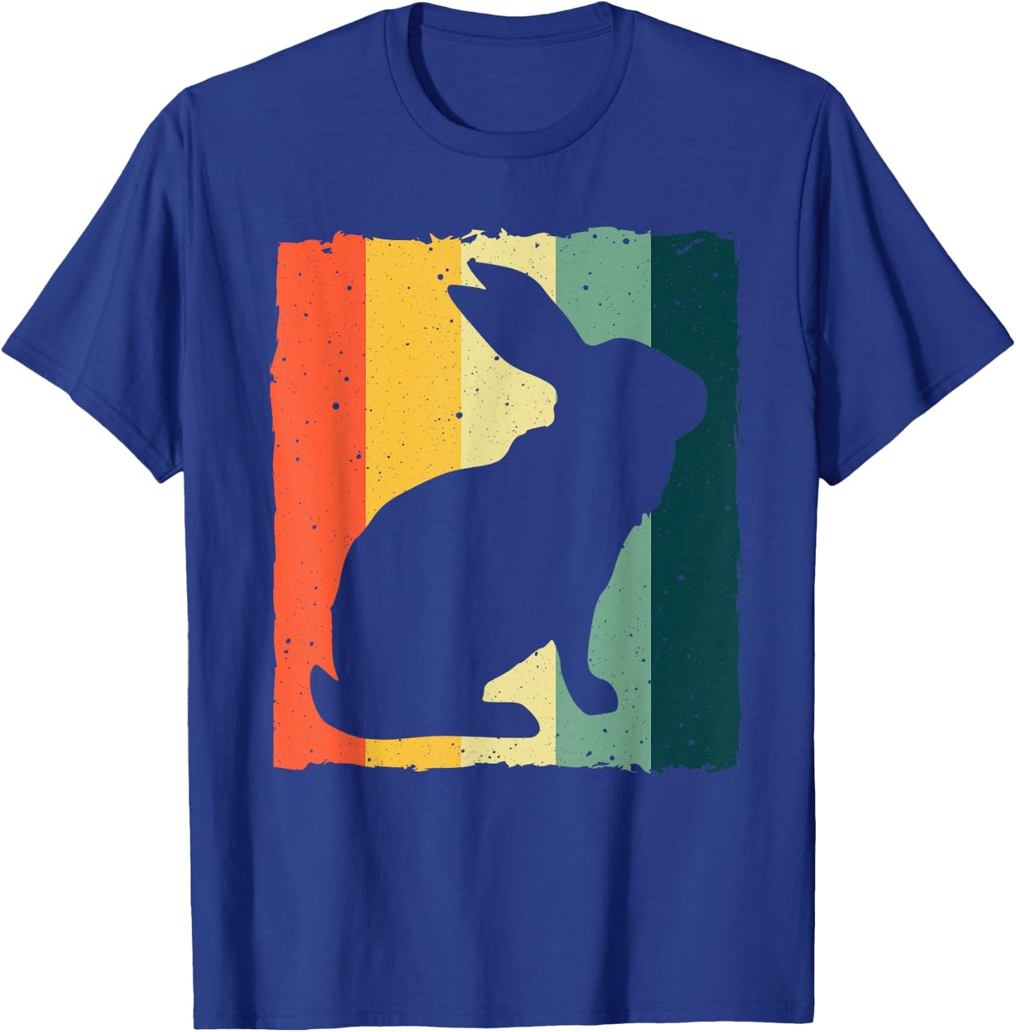 Vintage Rabbit Design Bunny Lover Men Women Boys Girls Kids T-Shirt - T-Shirt | Royal