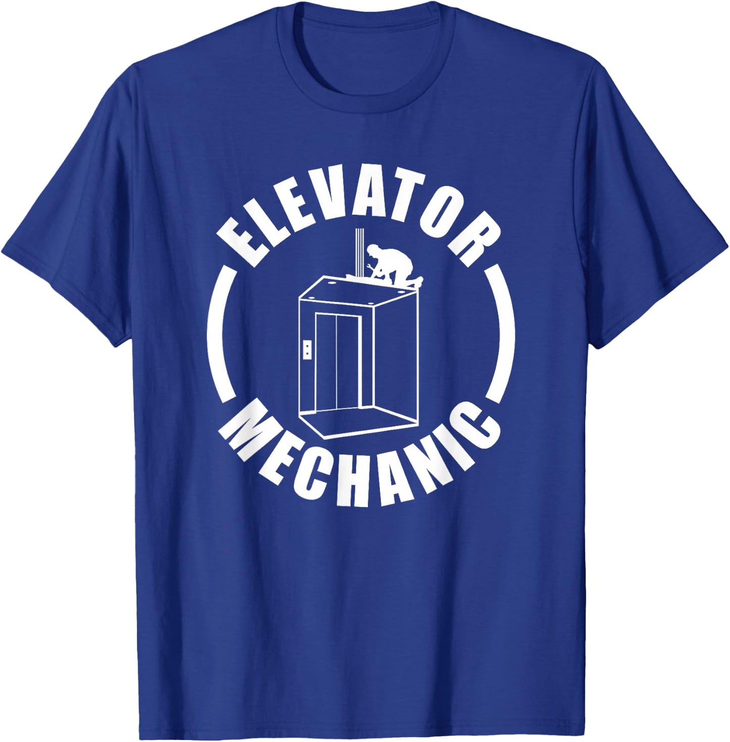 Elevator Mechanic Service Maintenance T-Shirt - T-Shirt | Royal
