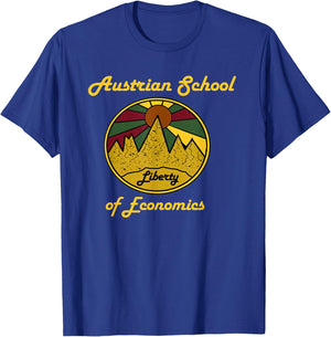 Austrian School of Economics Capitalism and Liberty T-Shirt - T-Shirt | Royal