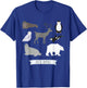Arctic Animals Gift Walrus Penguin Polar Bear Arctic Kids T-Shirt - T-Shirt | Royal