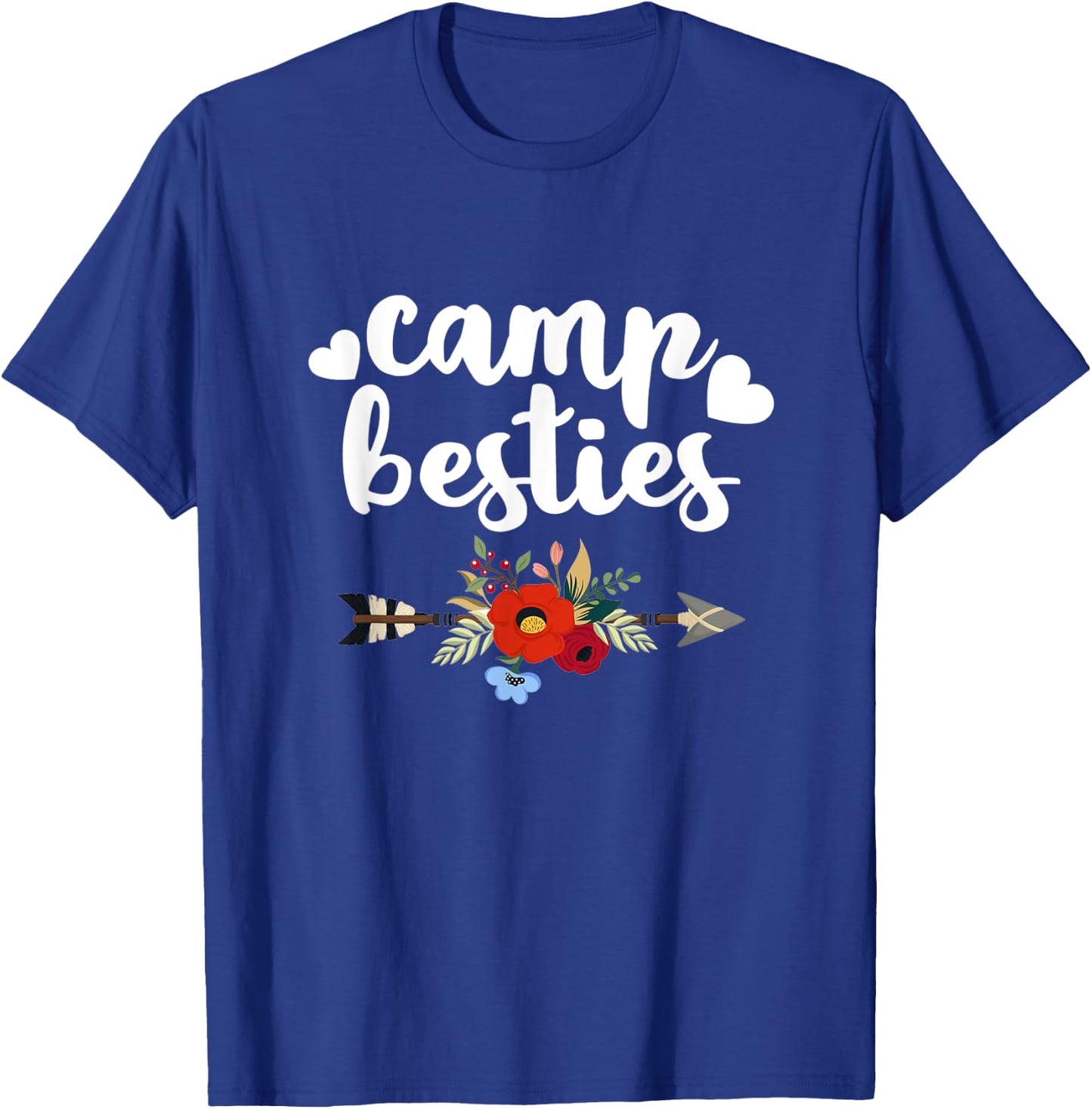 Funny Camp Besties Shirt Cute Best Friend Camper Gift Girl T-Shirt - T-Shirt | Royal