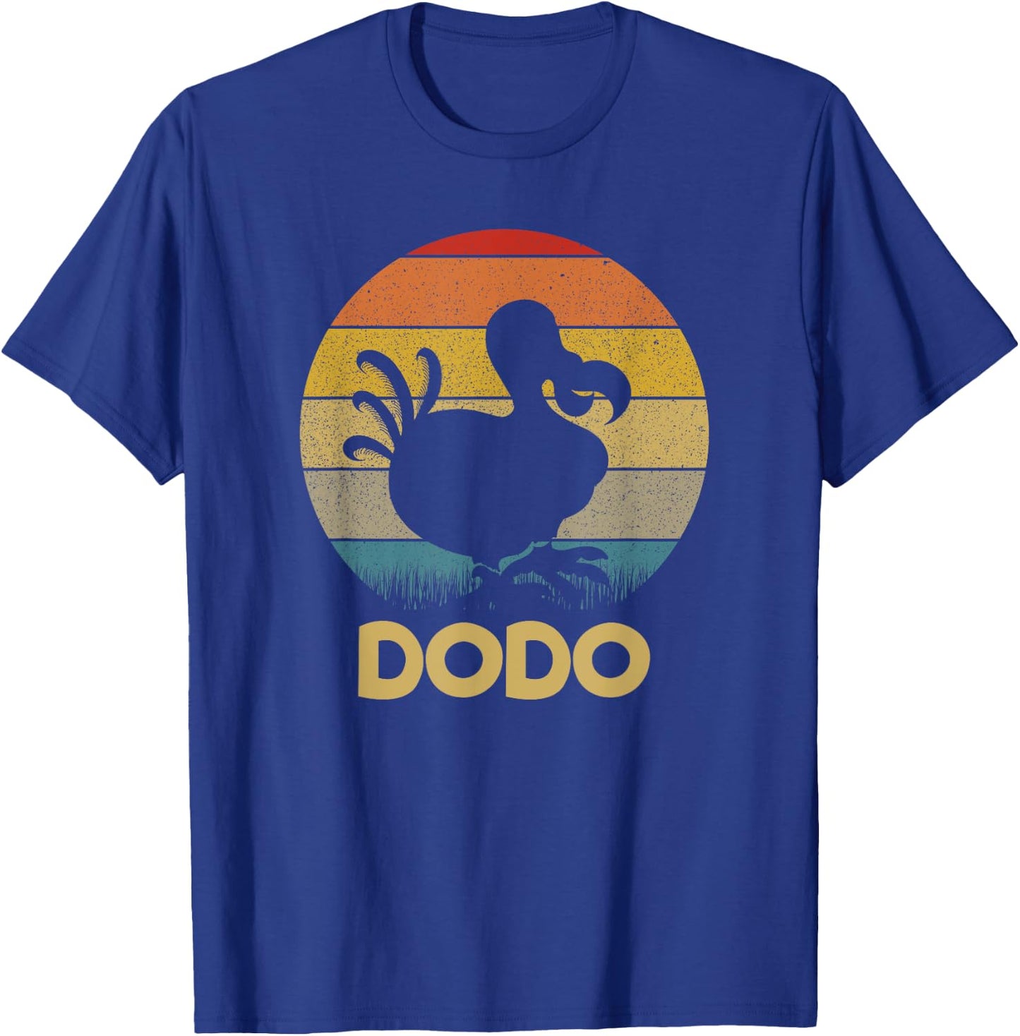 Dodo Retro Sunset Dodo Bird Silhouette Dodo Bird T-Shirt - T-Shirt | Royal