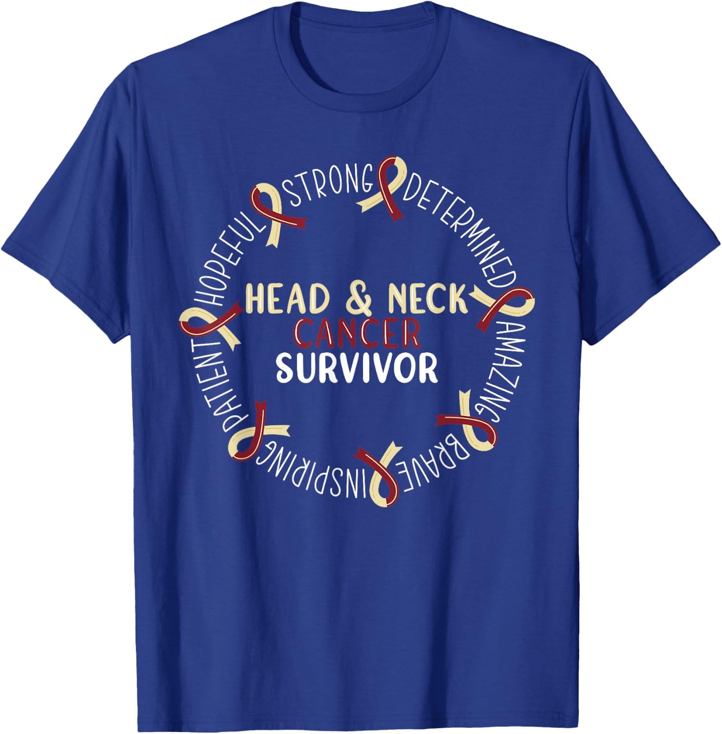 Head And Neck Cancer Survivor T-Shirt - T-Shirt | Royal