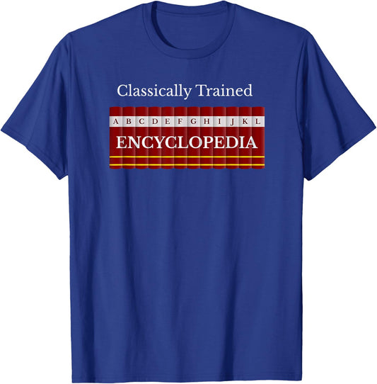 Classically Trained Encyclopedia Original Search Engine T-Shirt - T-Shirt | Royal