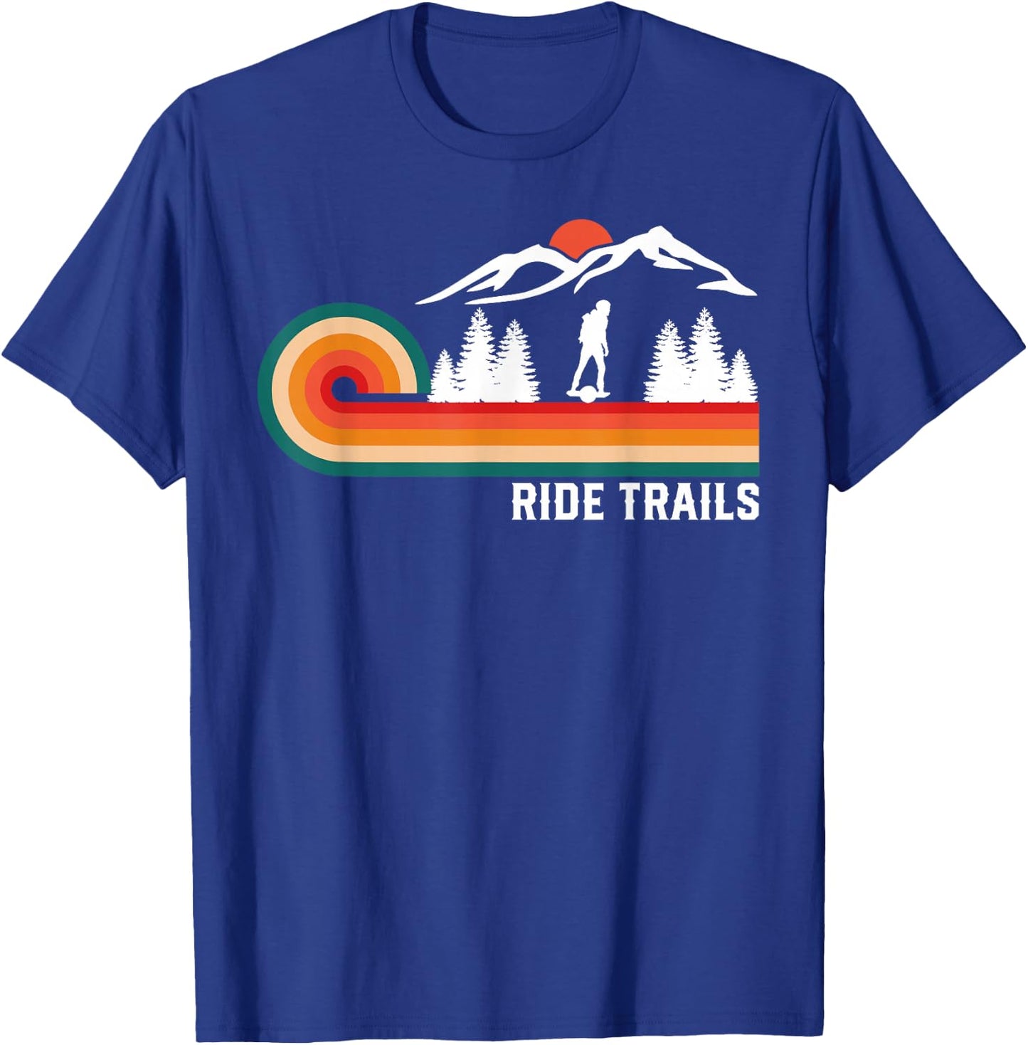 Ride Trails Onewheel GT Retro Vintage One Wheel GTS T-Shirt - T-Shirt | Royal