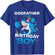 Godfather of The Birthday Boy Shark Ocean Matching Family T-Shirt - T-Shirt | Royal