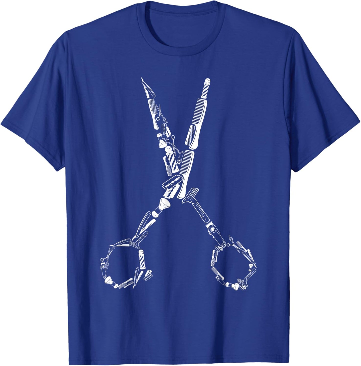 Barber Hairdresser for Barbershop Owner Gift Haircut Stylist T-Shirt - T-Shirt | Royal