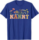 Wildflowers Nanny Floral Mother's Day Nanny T-Shirt - T-Shirt | Royal