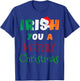 Irish You a Merry Christmas Ireland Flag Xmas Holidays Gift T-Shirt - T-Shirt | Royal