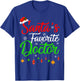 Funny Xmas Santa's Favorite Doctor Christmas T-Shirt - T-Shirt | Royal