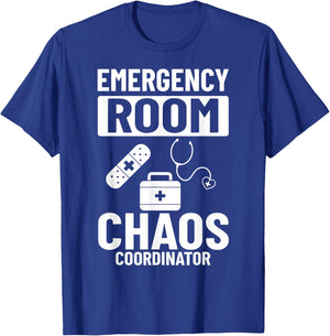 Emergency Room Technician ER Nurse Hospital Department T-Shirt - T-Shirt | Royal