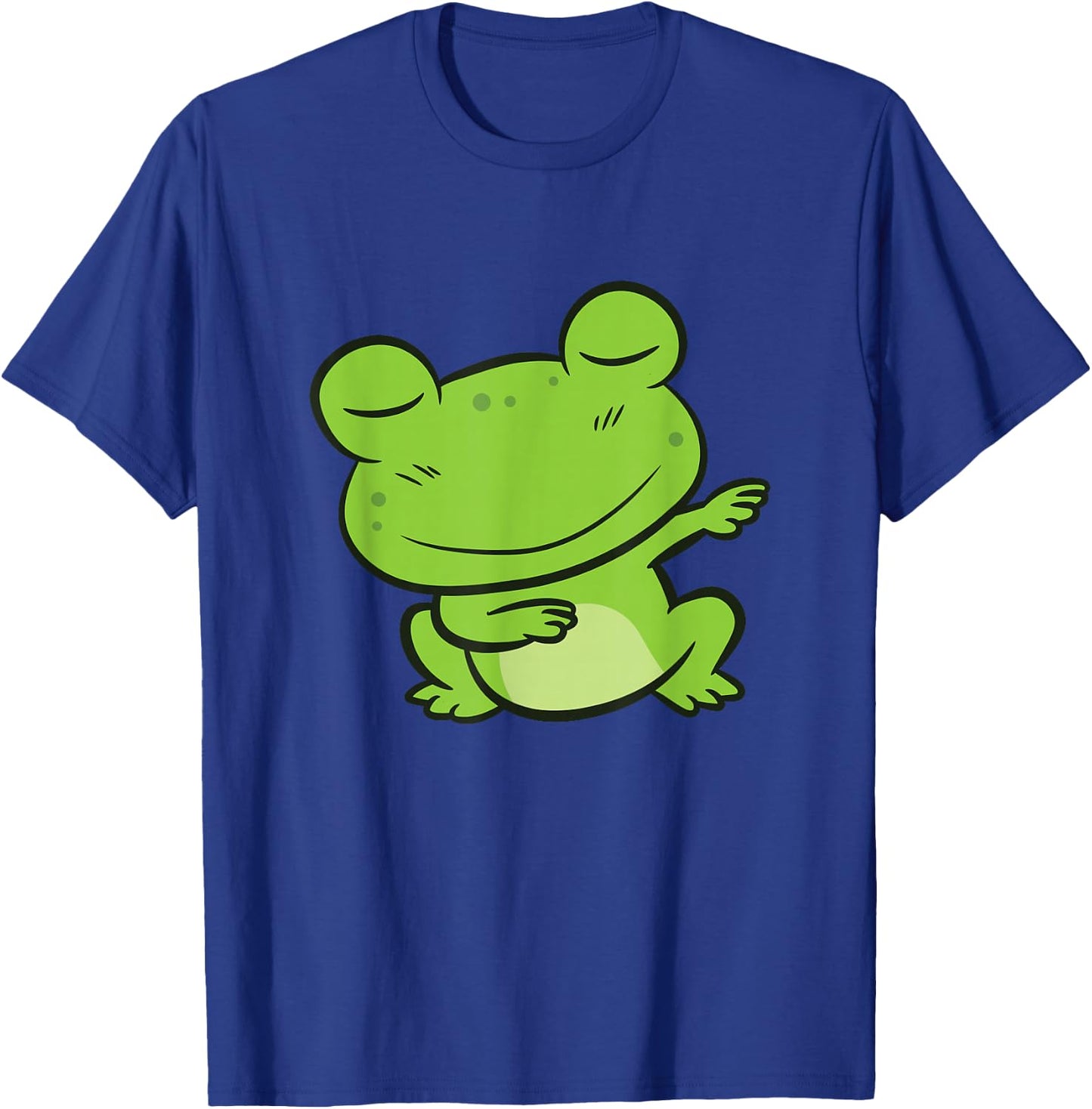 Cute Frog Dabbing Dancing Frog T-Shirt - T-Shirt | Royal