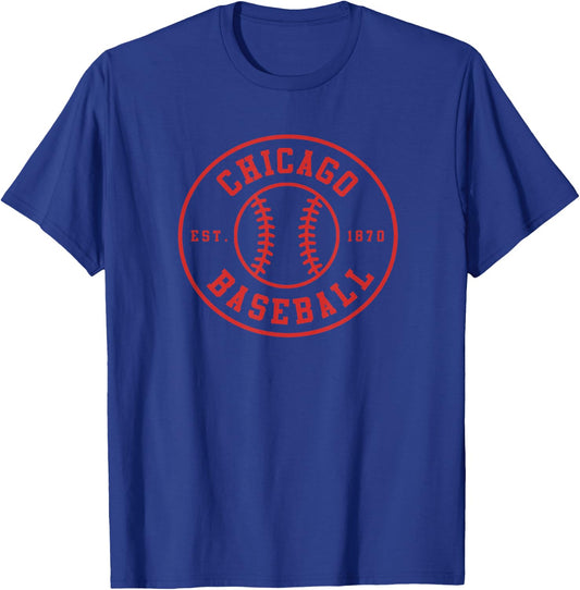 Chicago Baseball | Seventh Inning Stretch Gameday Fan Gear T-Shirt - T-Shirt | Royal