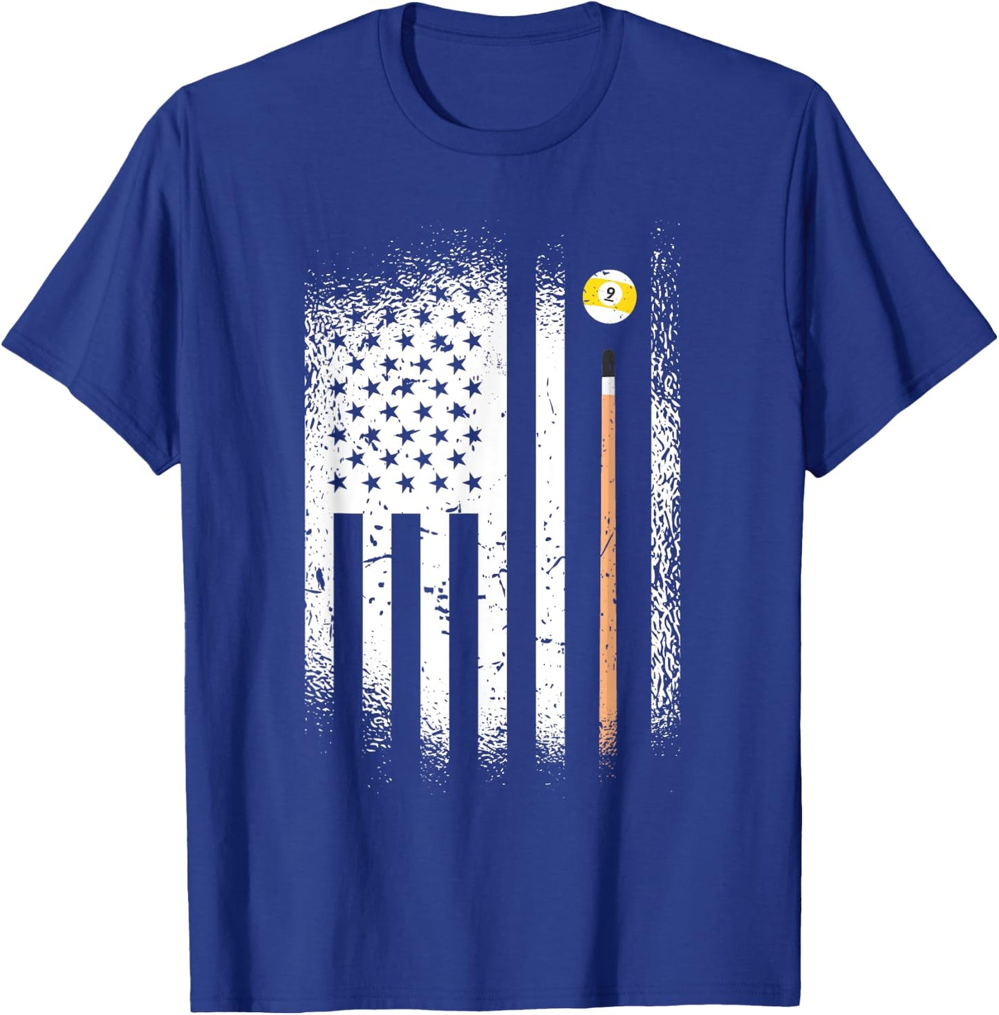 USA Snooker 9 Balls 8 Balls Billiard Players T-Shirt - T-Shirt | Royal